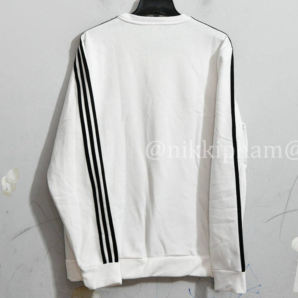 adidas Men’s Crew Neck Sweatshirt in white - Picture 4 of 5